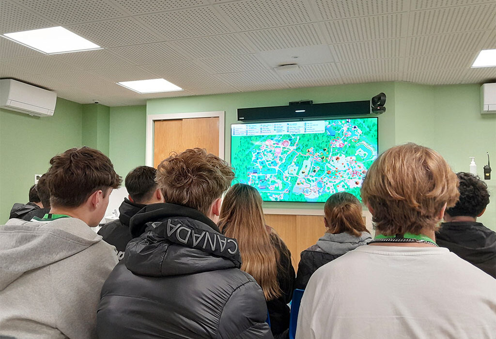 Aquinas students attend a talk at Chester Zoo