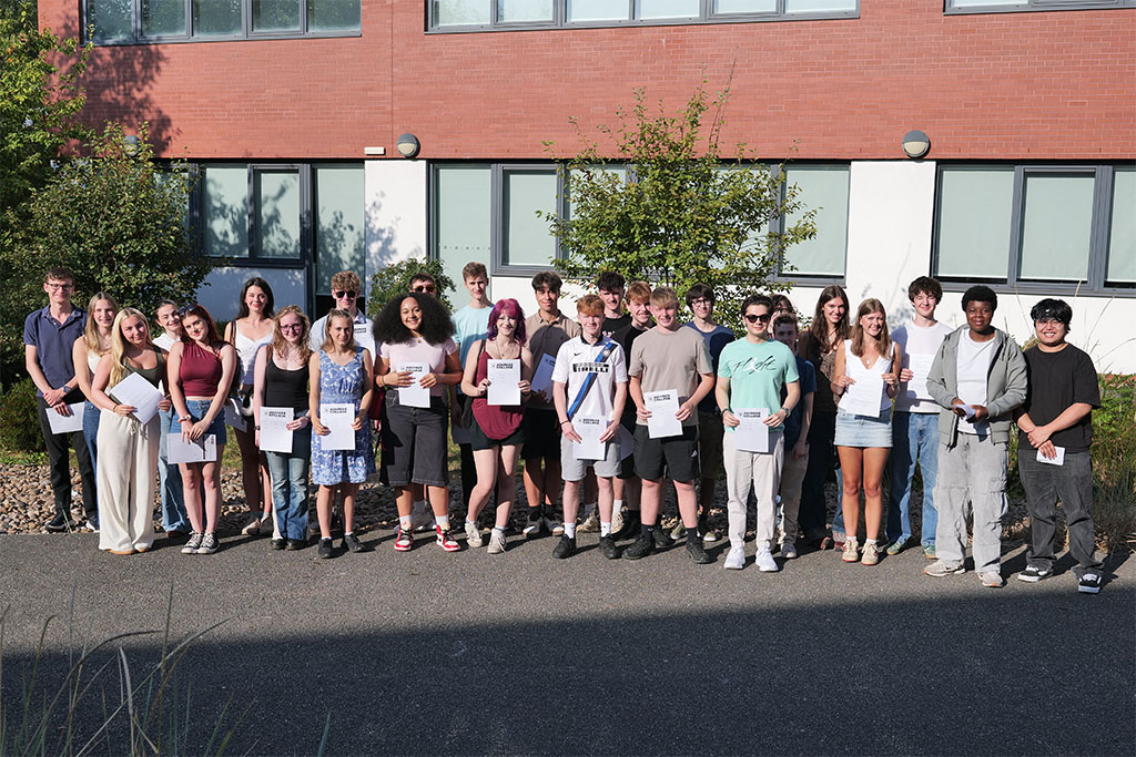 Students celebrating their 2026 A level results